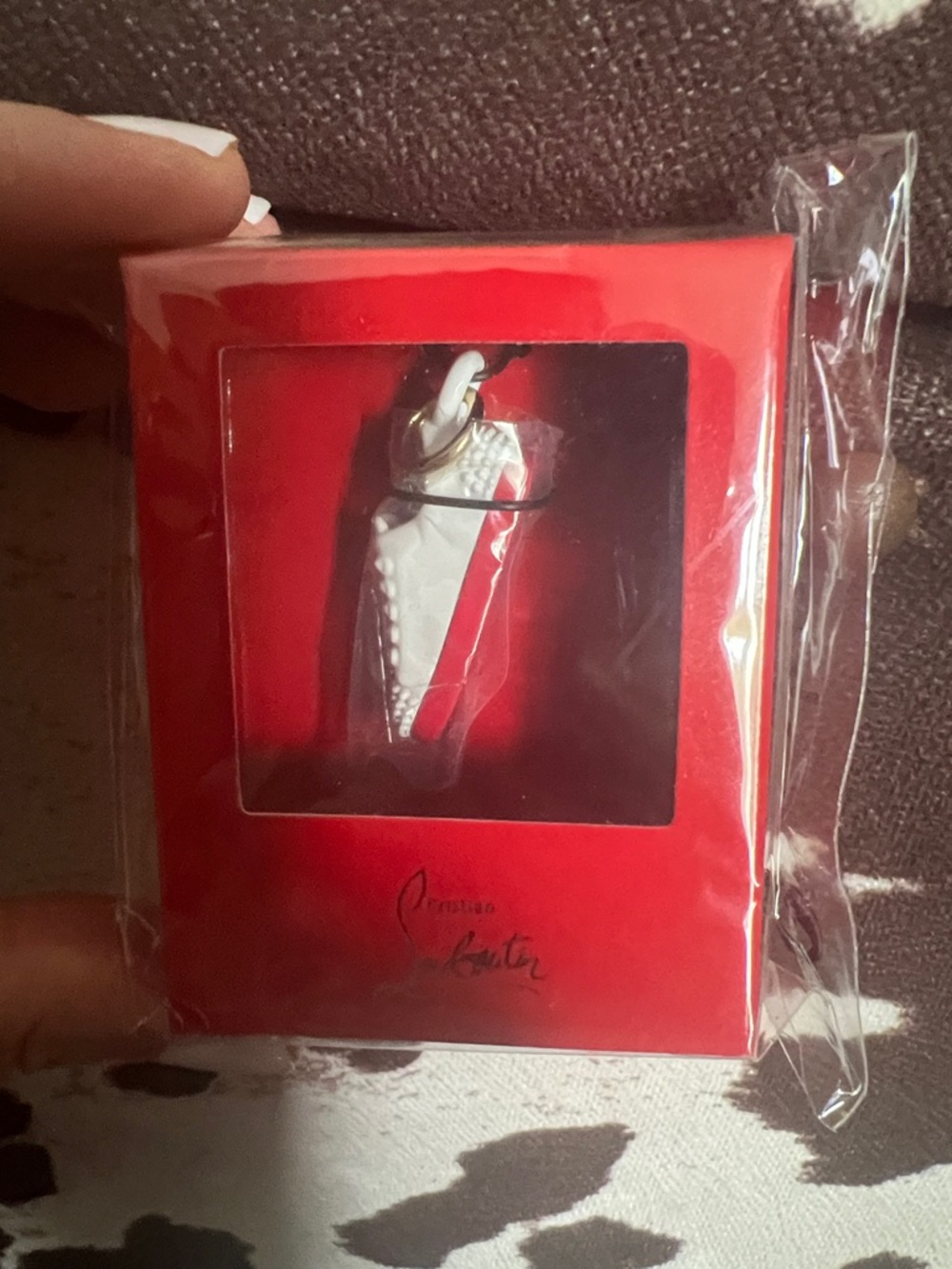 NWT Louboutin sneaker charm